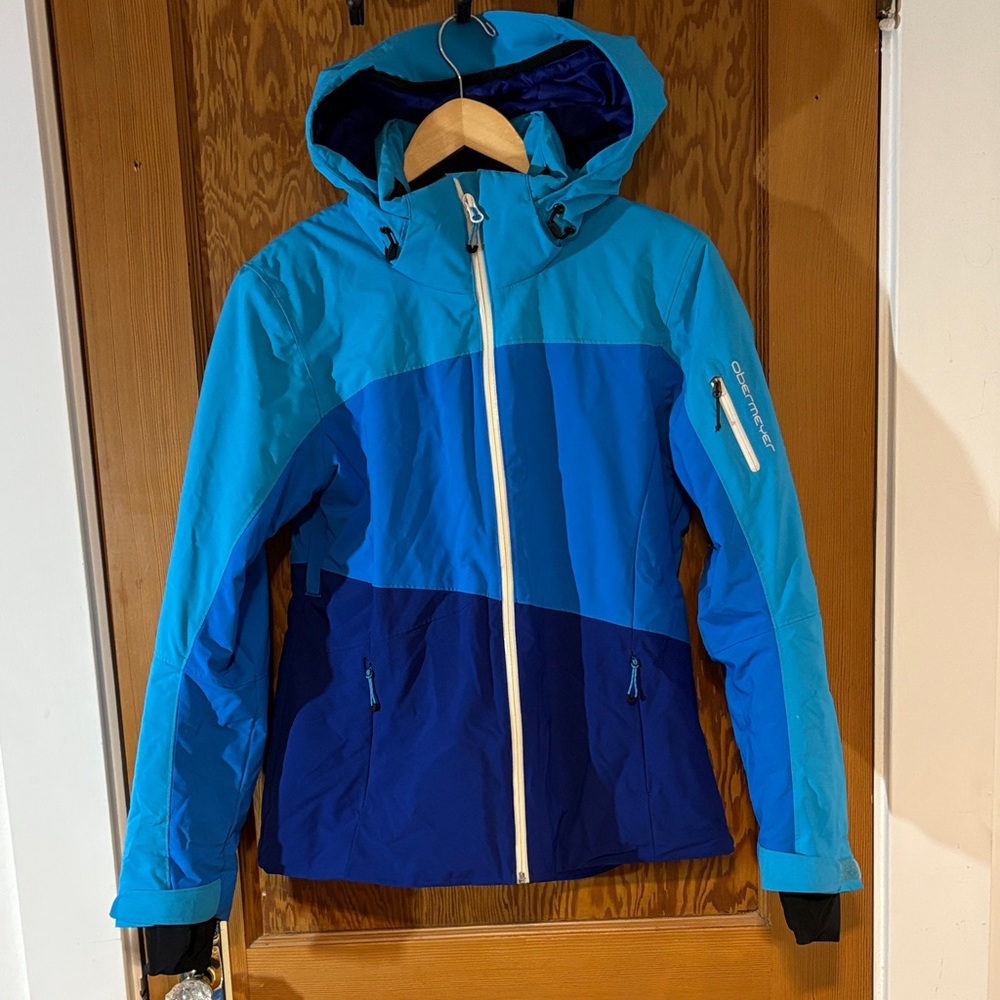 Obermeyer Jacket in Light Blue and Dark Blue